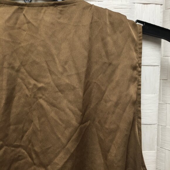 boston proper gold satin blouse size 12 - Picture 10 of 13